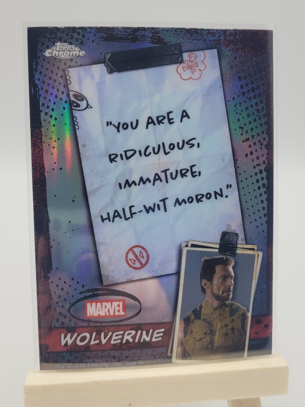 2025 Topps Chrome Deadpool #WM-02 Word Mout Wolverine Marvel Card NM